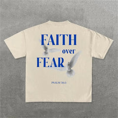 Personality Letter Pattern Oversized T-shirt Men