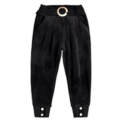 Girls' Corduroy Pants Autumn And Winter Clothes New Plus Cashmere